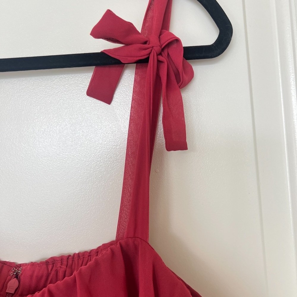 Express chiffon Ruffled Dress - Picture 4 of 6